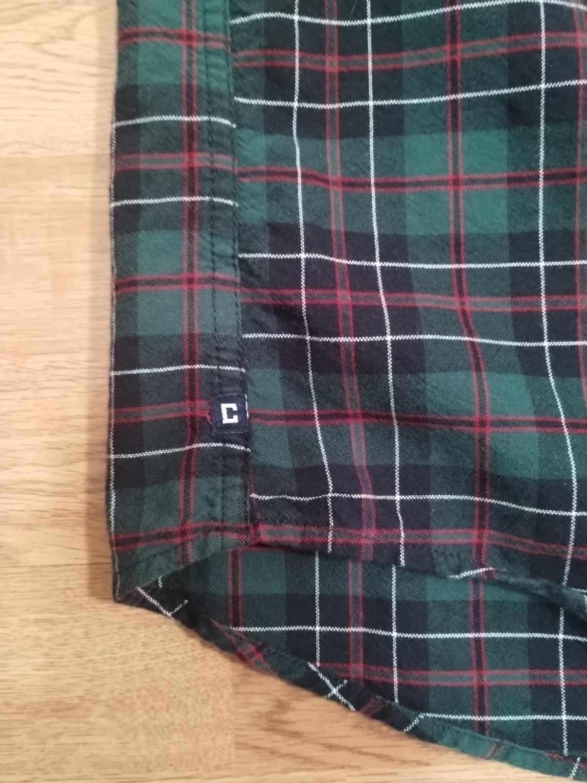 Chaps Flannel Patch Work Button Down Shirt Extra … - image 10