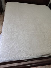 coperta uncinetto Filet Fatta A Mano Matrimoniale 