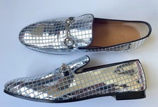 NEW AUTH GUCCI Mens Jordaan Shiny Disco Mirrored Horsebit Loafers G 9 US 9.5