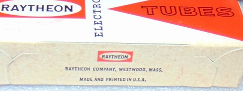 VERY RARE DESIGN NOS NIB TUBES MATCH QUAD 6CG7 6FQ7 RAYTHEON 3 BLACK FAT PLATES - Picture 5 of 5