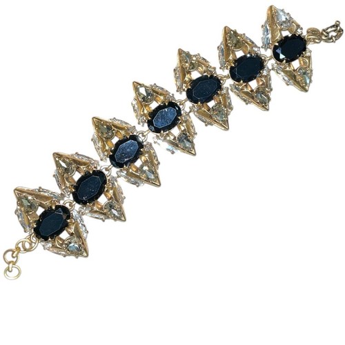 Pulsera de diamantes de imitación gruesos vintage de J.Crew - Imagen 2 de 9
