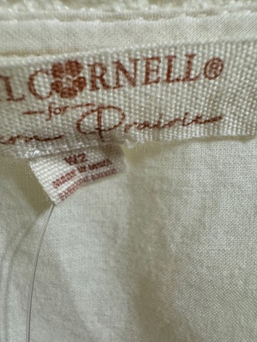 modern prairie april cornell cream nightgown 3x new so lovely - Picture 3 of 5