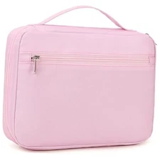  Bible Covers for Women - Womens Bible Cover Case Bible Bag with Solid Pink