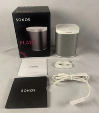 Sonos PLAY : 1 Compact Wireless Speaker - White  -  W/ Power Cord, Box, Inserts