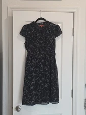ModCloth black/white cat dressSize M