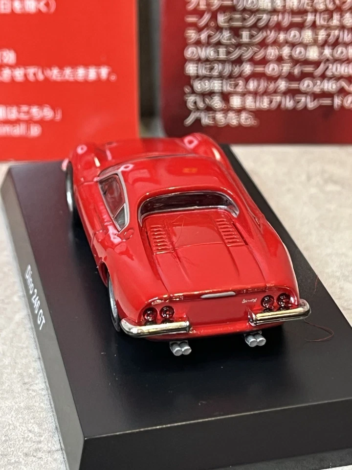 1/64 Kyosho Ferrari Collection7 Dino 246GT красный литой без коробки - Изображение 3 из 4