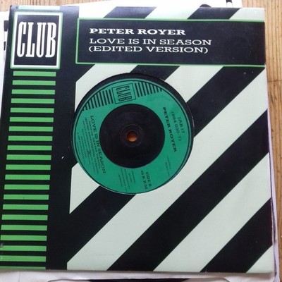 Peter Royer - Love Is In Season - Used Vinyl Record 7 - G8100z