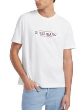 Image of Guess Mens American Tradition T-Shirt White