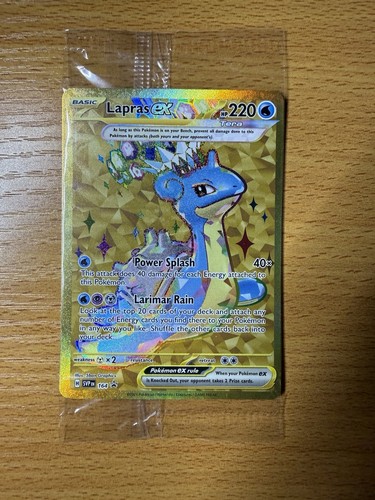 SEALED Pokemon Lapras ex SVP 164 Scarlet & Violet Holo Black Star Promo