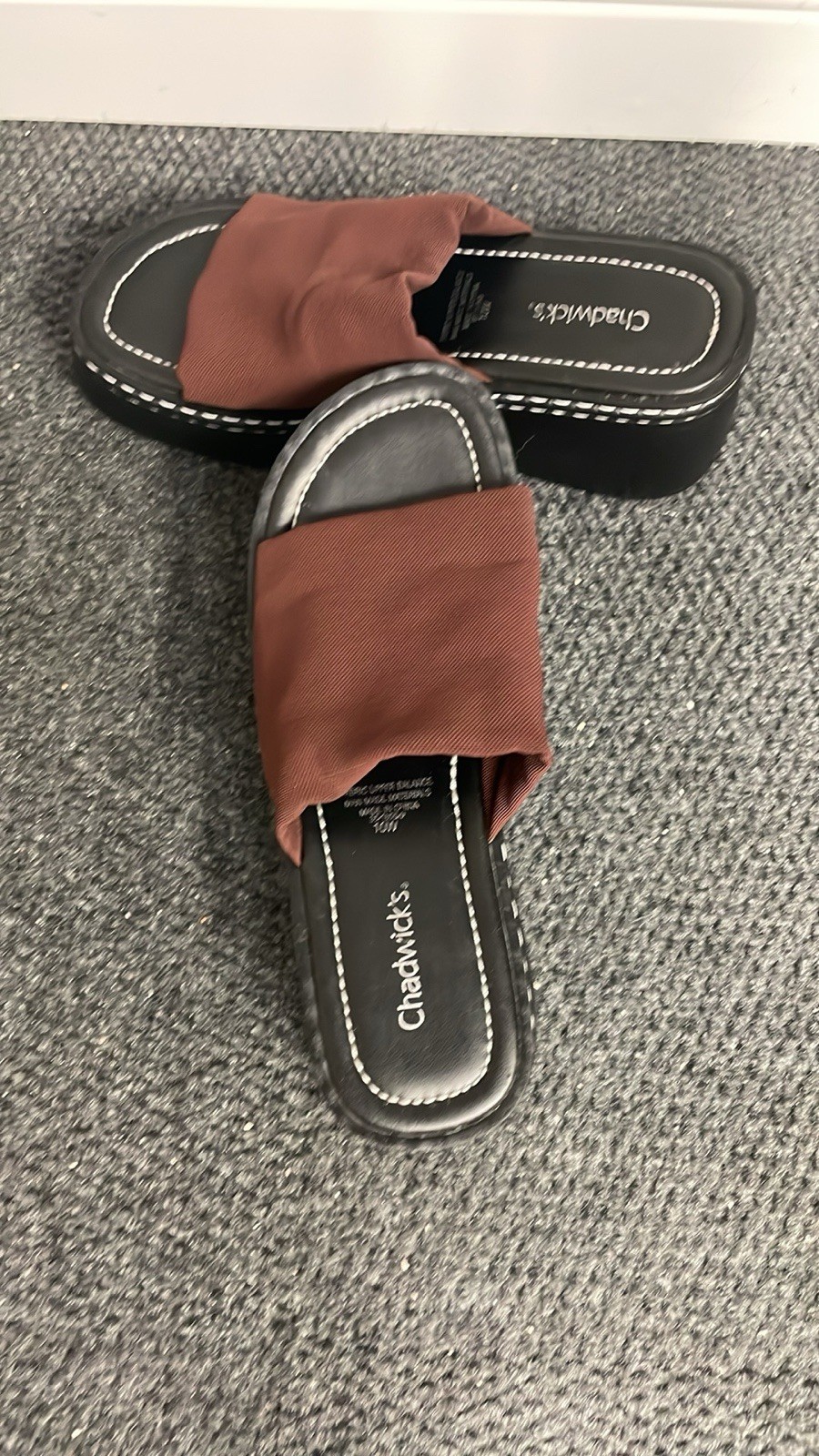 Chadwicks Platform Material Elastic Strap Sandals… - image 4