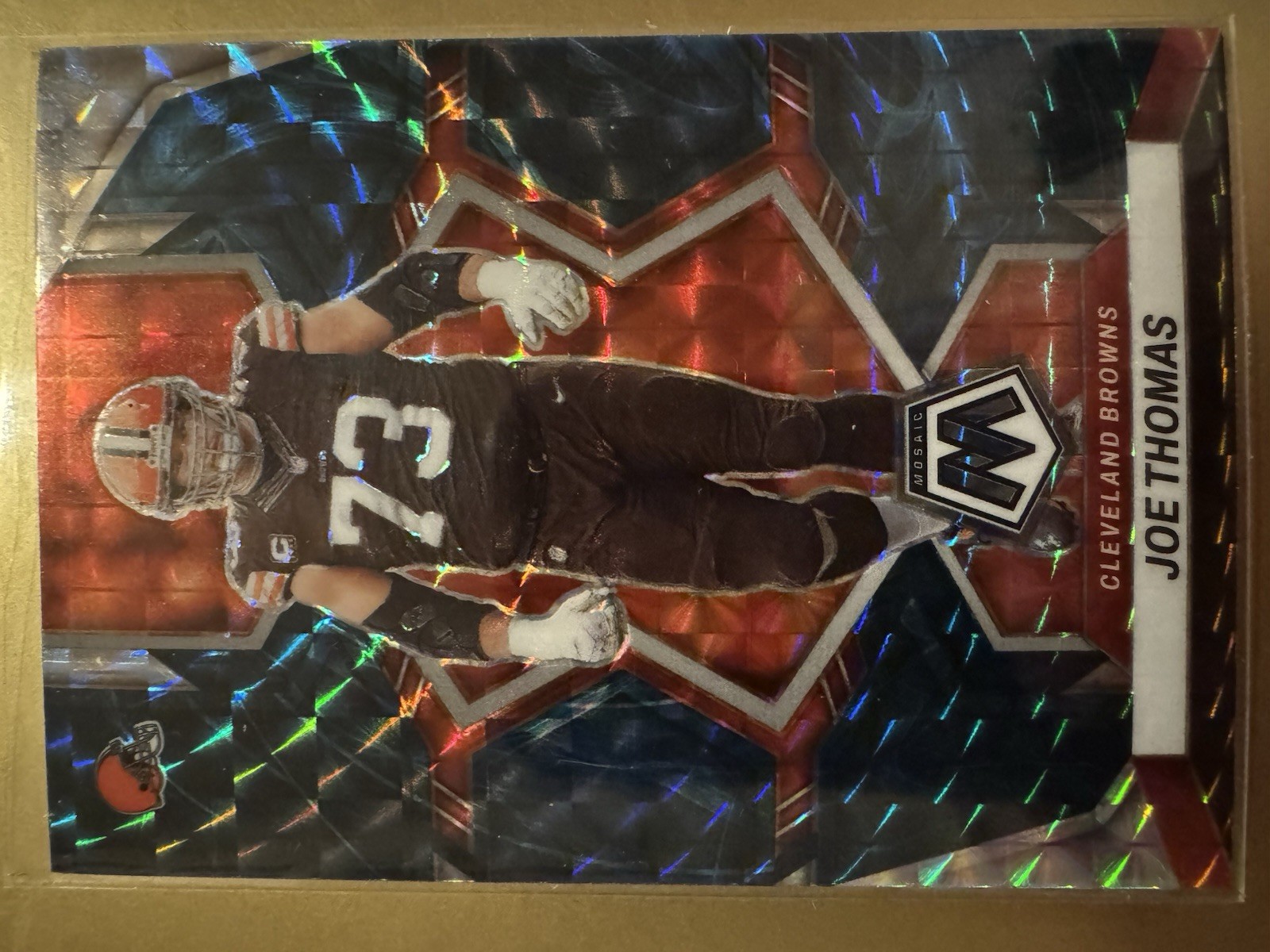 2022 Panini Mosaic Joe Thomas #51 Genesis Mosaic Ssp Cleveland Browns