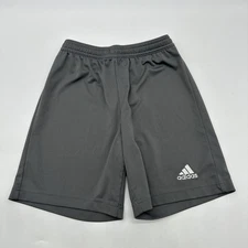 Adidas Aeroready Athletic Shorts Youth Boys Size M Gray Logo .#35670