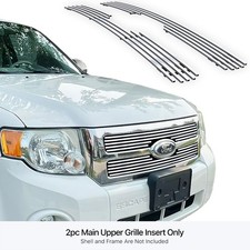 For 2008-2012 Ford Escape Main Upper Stainless Chrome Billet Grille Grill Insert