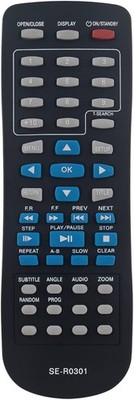SE-R0301 Replaced Remote fit for Toshiba DVD Player SD-4100KU2 SD4100 SD4200