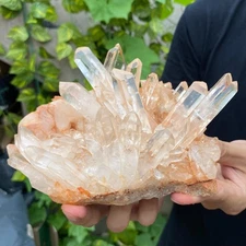 2.5LB Natural Clear white quartz crystal Point specimen mineral  healing