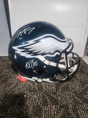 Michael Vick And DeSean Jackson Dual Signed Full Size  Authentic Helmet Eagles