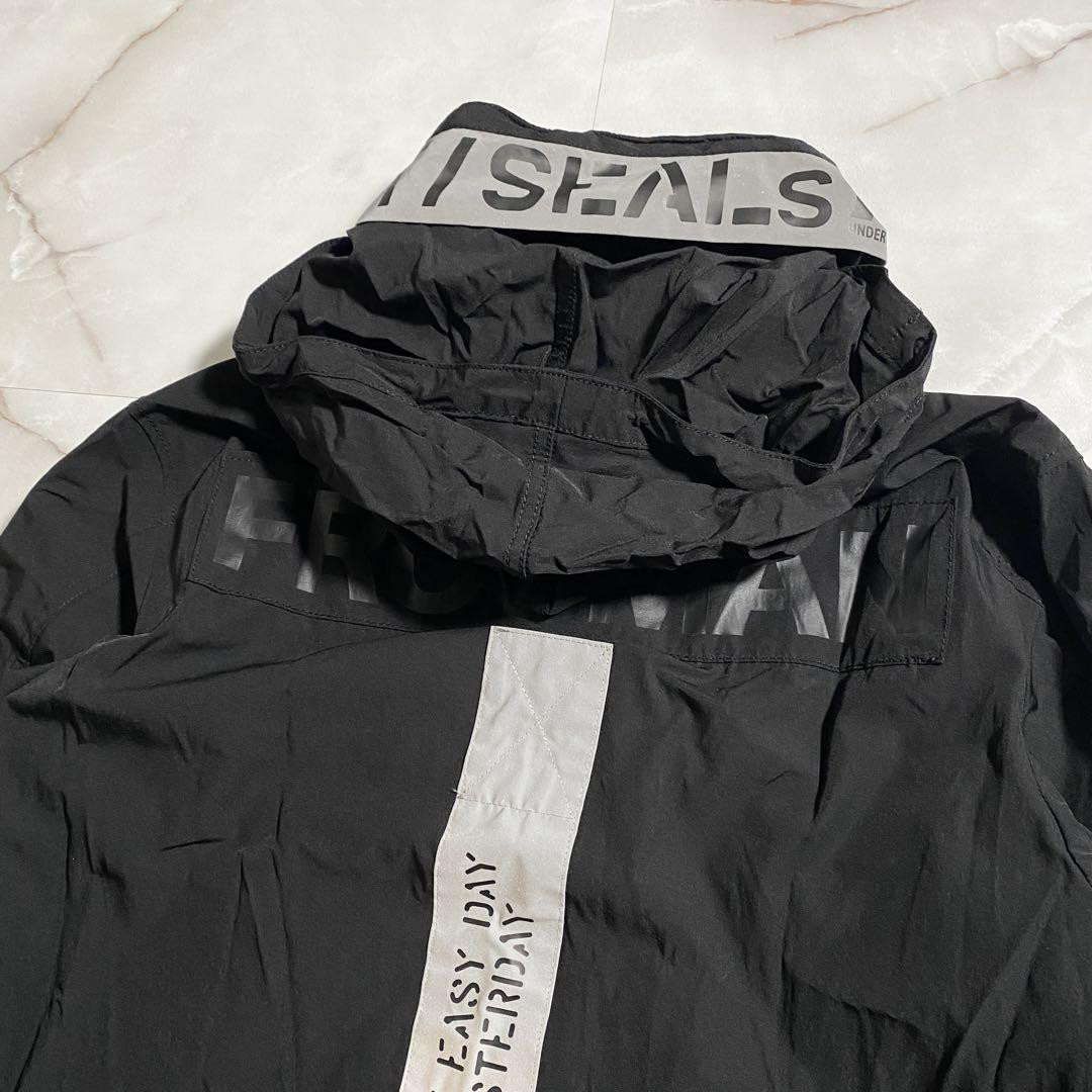 B15983 美品 アヴィレックスCWUジャケットFROGMAN 黒L