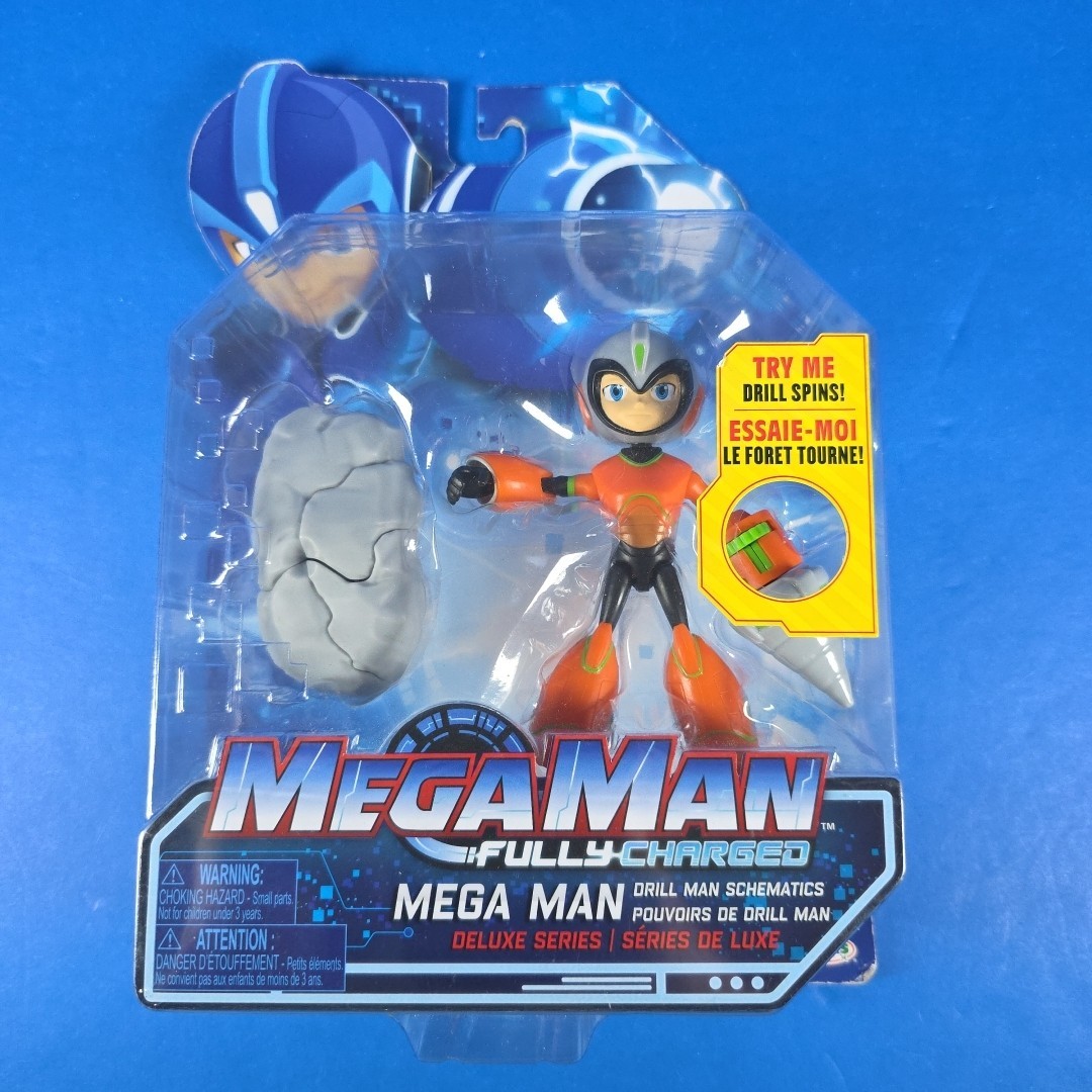 未開封 コナミ デジシンガ デジOL デジリーマン 3つセット Mega Man Fully Charged Deluxe Series Mega Man Drill Man Schematics