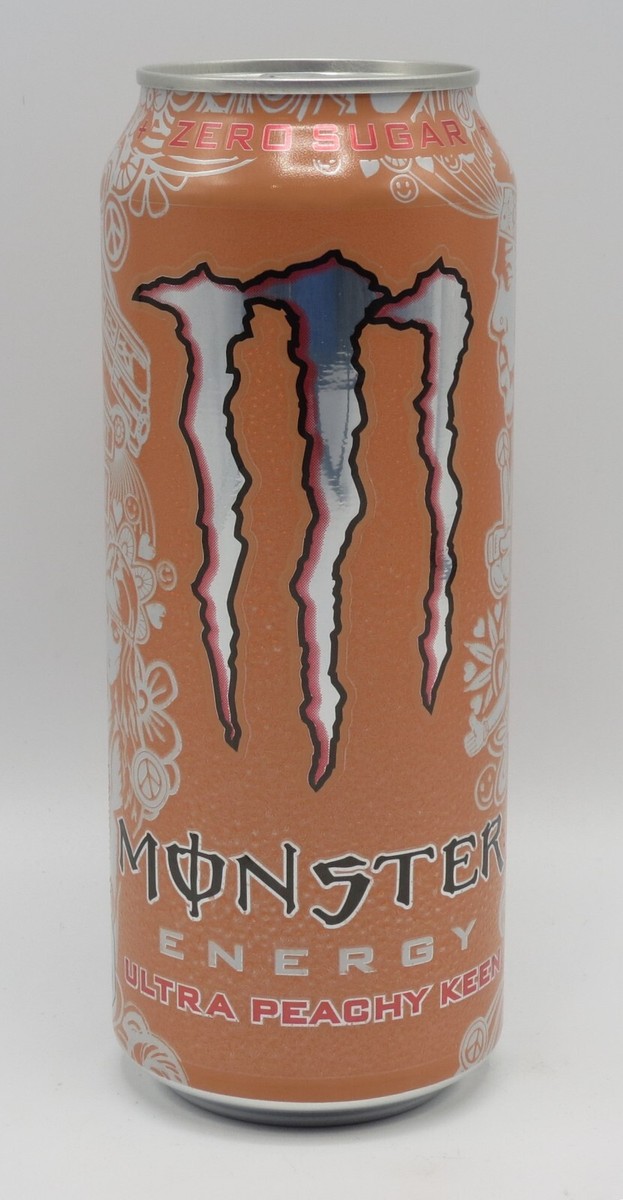 Monster Energy Zero Sugar ULTRA PEACHY KEEN 500ml can from Belgium