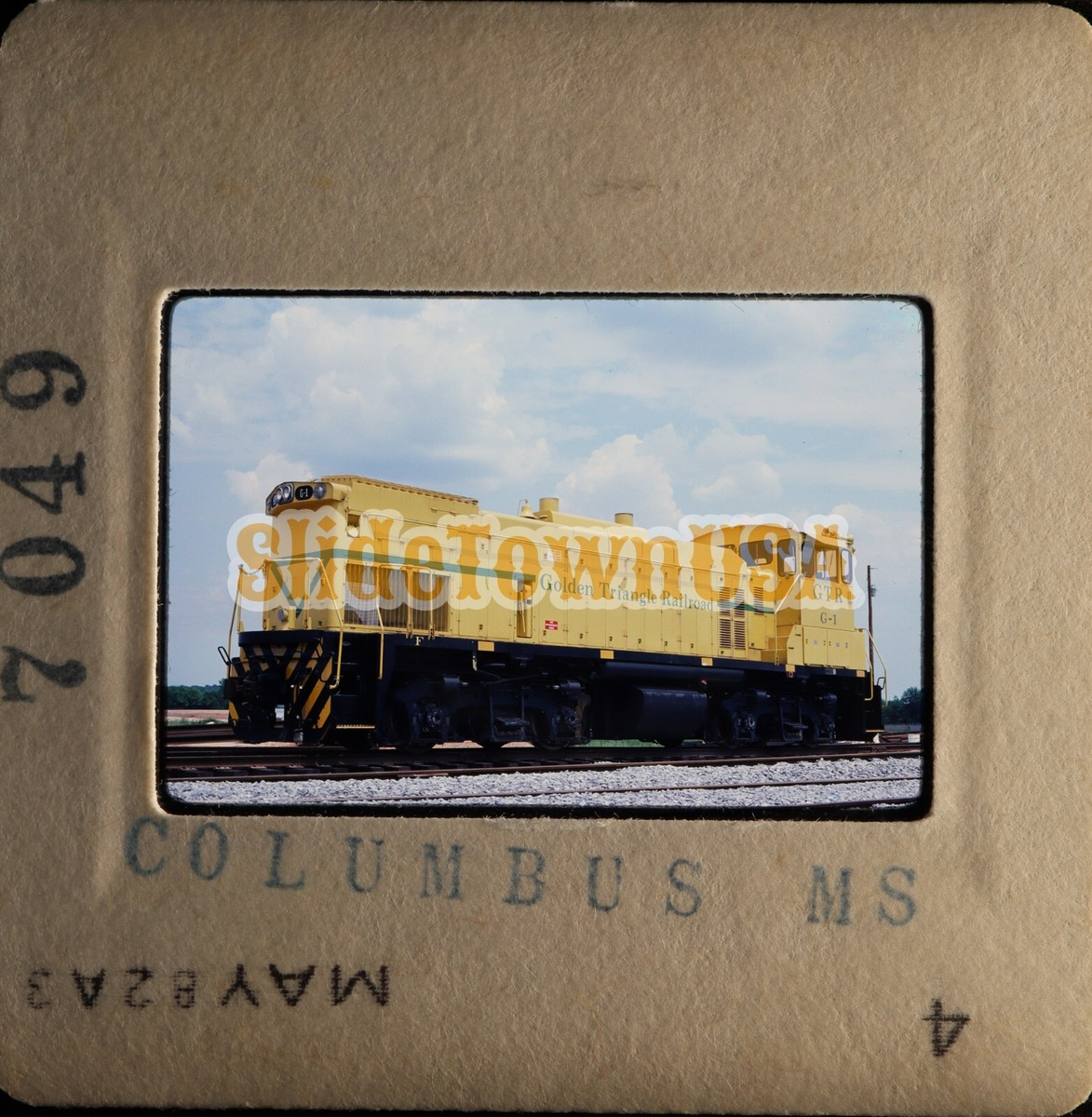 Vtg 1982 Train Slide G-1 GTR Golden Triangle Railroad Engine