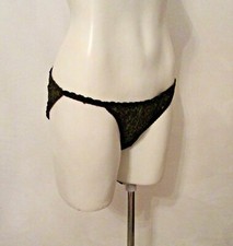 Maidenform Prv Affair 40143 Stretch Lace String Bikini Panties 7 USA made