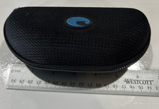 Costa Del Mar Black Sunglasses Case Zip-Around Hard Clamshell Holder