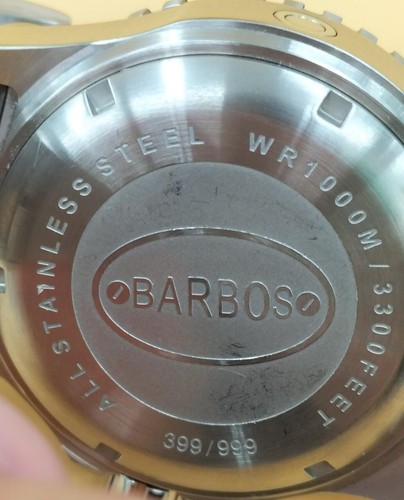 Reloj para hombre Barbos 399/999 Miyota automático de buceo 8215 esfera azul marino usado - Imagen 5 de 20