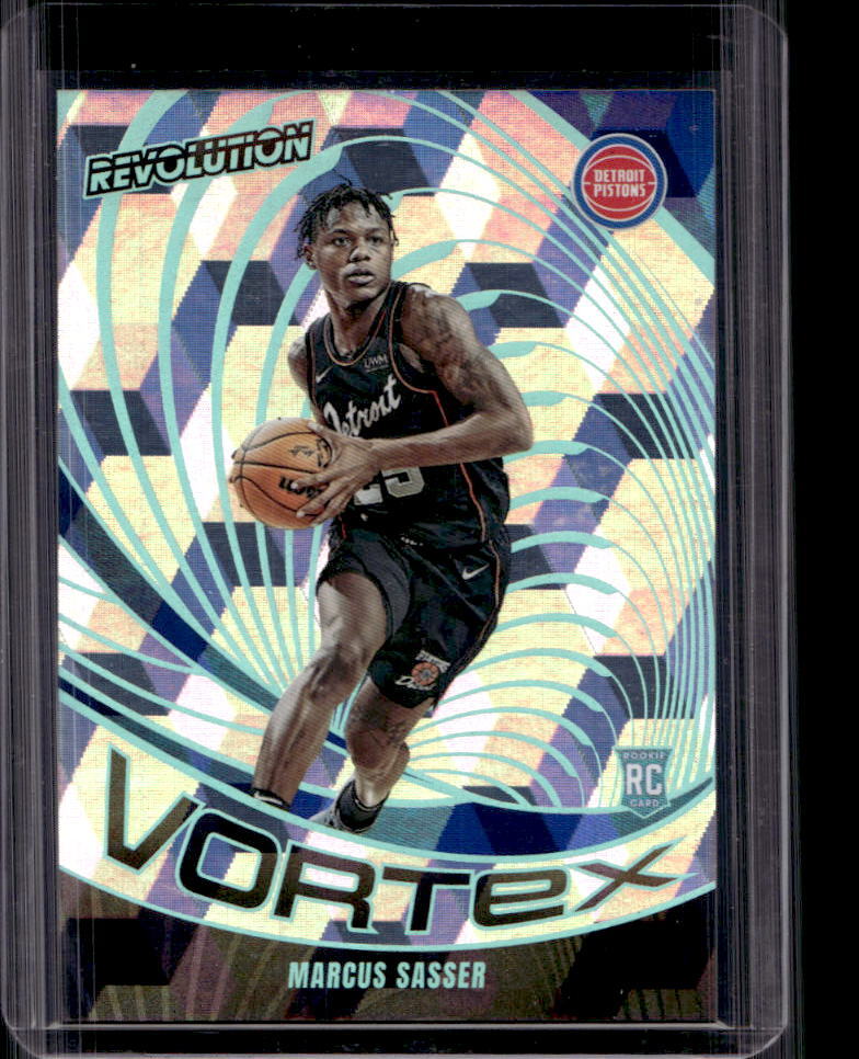 2023-24 Panini Revolution Marcus Sasser Cubic Rookie RC #27/50 Pistons
