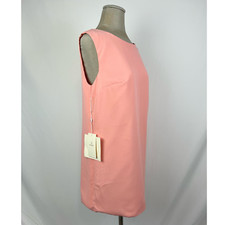 Short Light Pink Coral Peach David's Bridal LanTing Bridesmaid Shift Dress NWT