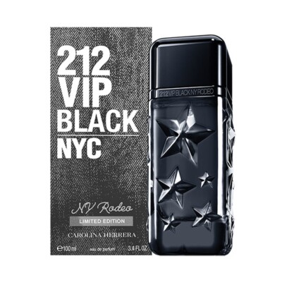 NEW Carolina Herrera 212 VIP Black NY Rodeo 3.4 OZ Limited SHIP FROM EUROPE