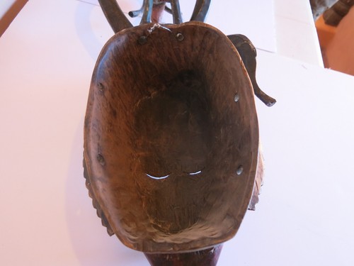 Polychrome Horned Guro Zauli Mask - Picture 12 of 13