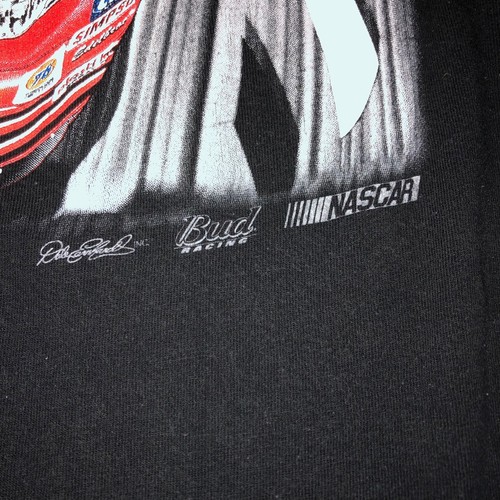 Vintage DALE EARNHARDT JR NASCAR T SHIRT Long Sleeve Racing Black XL - Picture 6 of 11