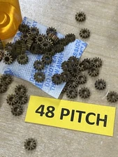 BOSTON GEAR BRASS G-129 SPUR GEAR 48 PITCH 12 TEETH FOR CLOCK MACHINE LATHE ETC.