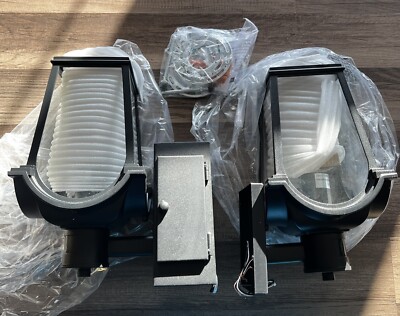2 Pack Dexnump Dusk to Dawn Motion Sensor Outdoor Wall Light, Black Exterior/ P