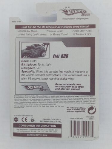 Hot Wheels Team: Drag Racing - Fiat 500 -ref #160 - Picture 3 of 3