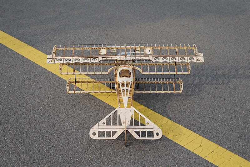 New DIY Fokker Dr.I Red Baron Wood Plane Airplane Kit Model Toy Wingspan 102cm - Image 4 of 4