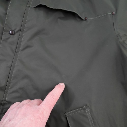 Helly Hansen Mens Jacket Small Khaki Green Waterproof Rain Sailing Adult Coat - Picture 12 of 14