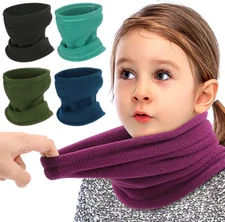 Kids Neck Gaiter Warmer Winter Ski Protective Face Covering Scarf for Boys Girls