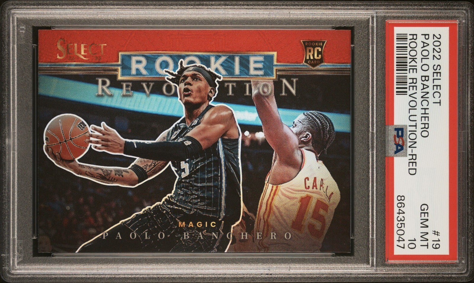 2022-23 Panini Select Paolo Banchero RC Rookie Revolution #19 Red Prizm Magic