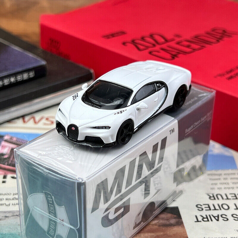 MINIGT 1:64 Scale Bugatti Chiron Super Sport White Diecast Model Car MGT00440-CH
