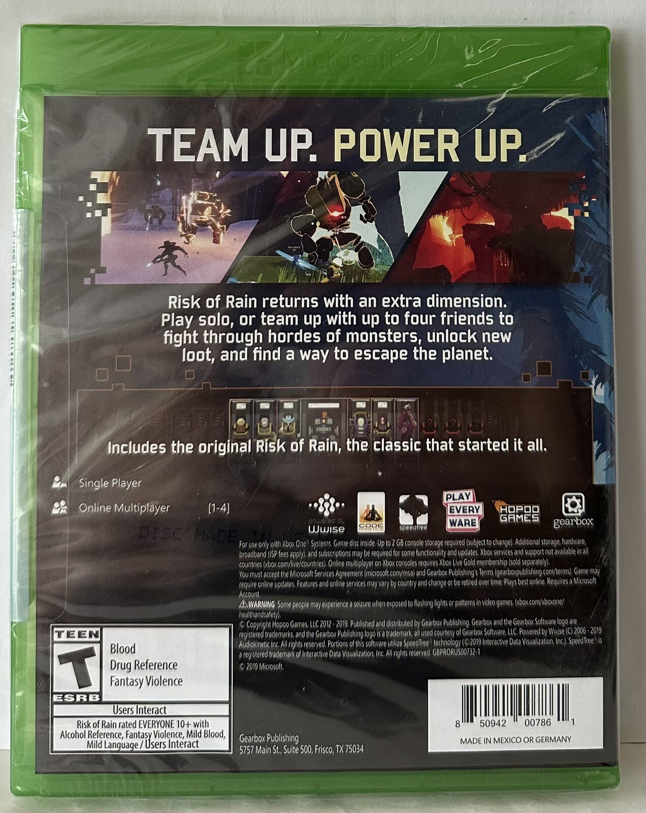 Xbox One Risk Risk of Rain 2 Microsoft Xbox One 850942007861| eBay
