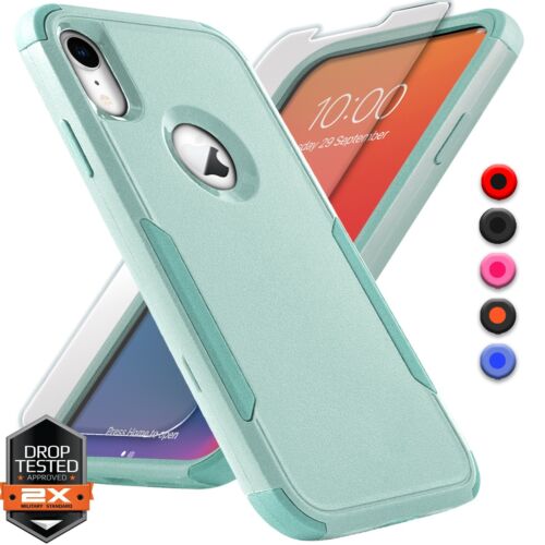 For Apple iPhone X Xs XR Max 10 Shockproof Bumper Case Cover + Screen Protector - Imagen 11 de 11