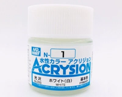 MR.HOBBY/GUNZE Mr.Hobby Acrysion White - Gloss (10ml) N001 modellismo