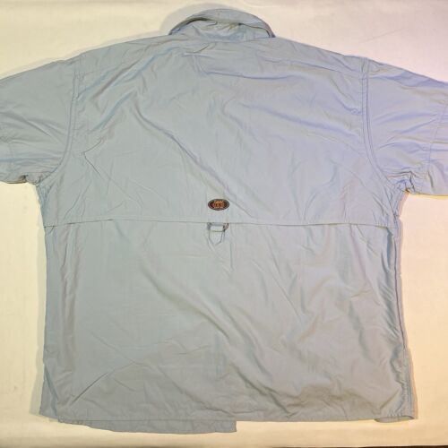 Cabela's Guidewear GXII Mens 2XL Baby Blue UPF 40 Pockets Hiking Camping GUC - Picture 2 of 8