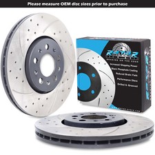 DISCOS DE FRENO DELANTEROS RANURADOS 288mm PARA VOLKSWAGEN POLO 6R 1.4 1.8 2.0 GTI 