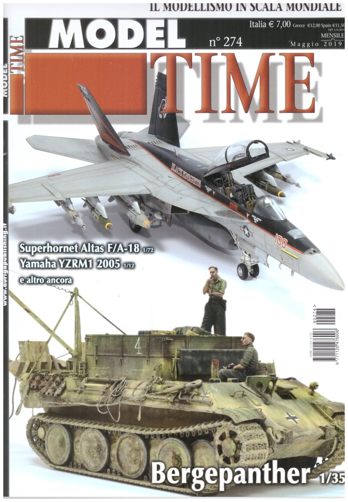 MODEL TIME N° 274 - RIVISTA MENSILE DI MODELLISMO - MAGGIO 2019