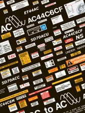 HO140 - Norfolk Southern Locomotive Data DECALS - ShellScale Decals