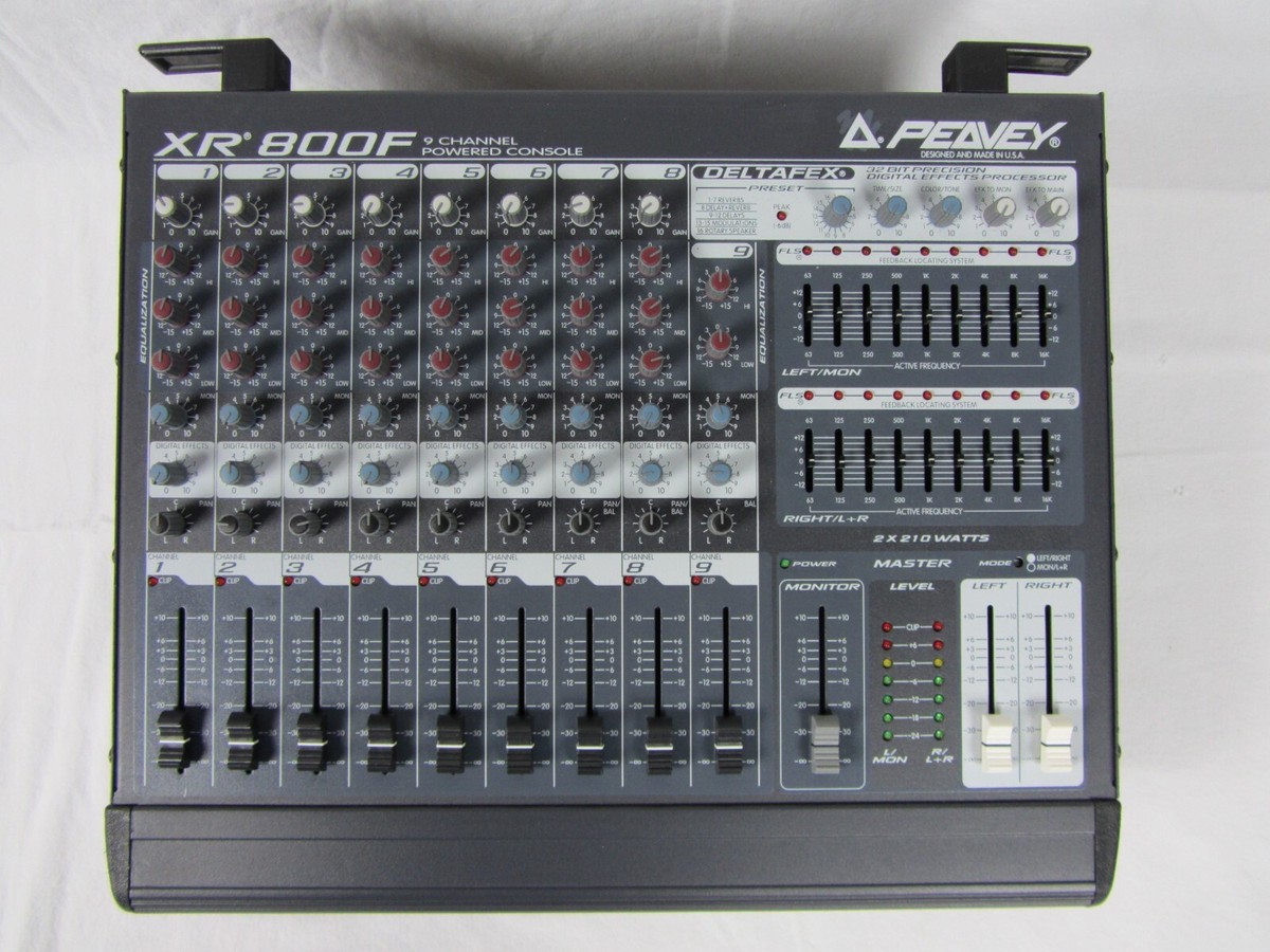 Peavey XR 800F 9 Channel Powered Sound Reinforcement Mixing