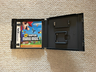 NINTENDO DS NEW SUPER MARIO BROS EMPTY CASE and MANUAL ONLY *NO
