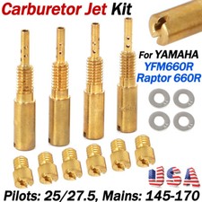 Carb Multi Jet Kit YFM660R Pilots 25/27.5 Mains 145-170 For 2001-05 Raptor 660R